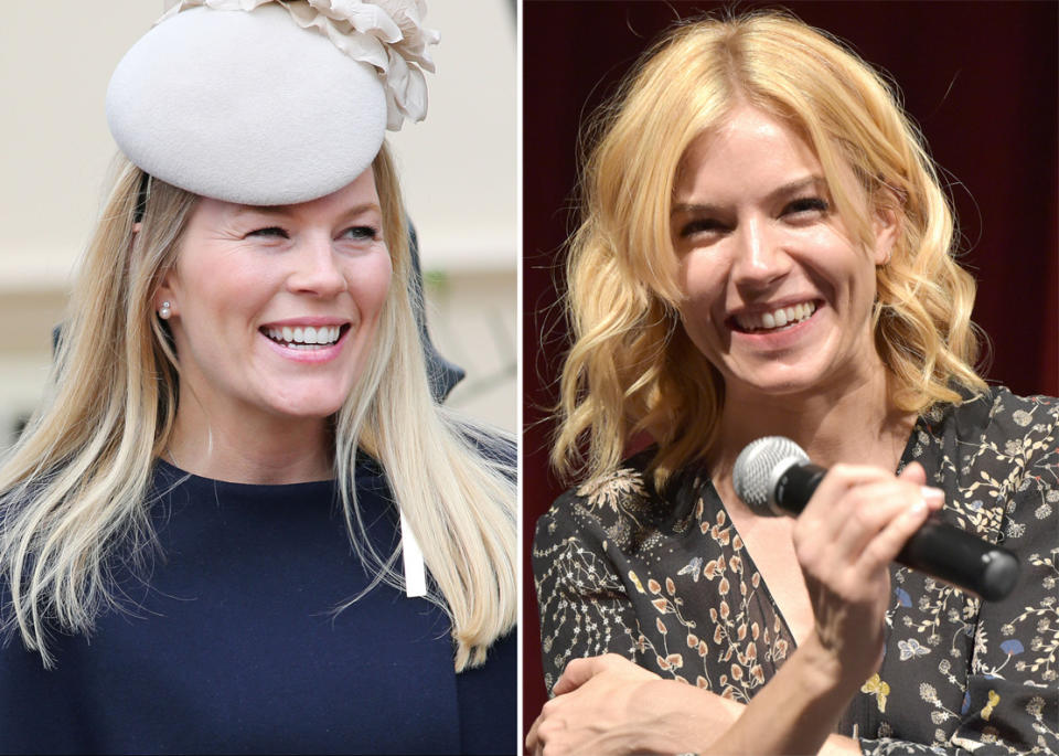 Die Schwägerin von Zara hat ebenfalls einen Lookalike aus Hollywood. Autumn Phillips (li.) ist die Ehefrau des allerersten Queen-Enkels und könnte mit Sienna Miller verwandt sein. 