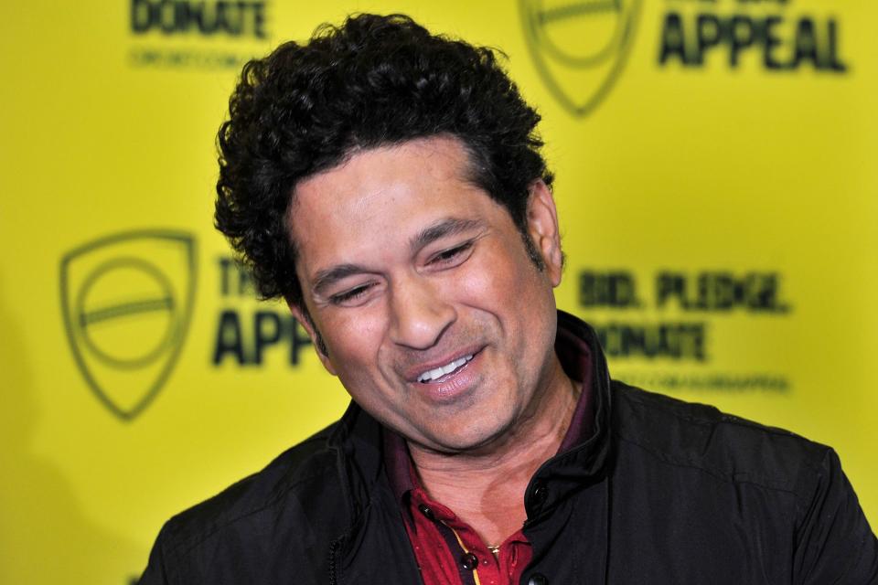 Former Indian cricketer Sachin Tendulkar talks to media at Sydney Cricket Ground in Sydney on February 7, 2020. - Tendulkar will coach Australia's Ponting XI team for an upcoming charity match for the bushfire recovery against Gilchrist XI on February 9, 2020 at Junction Oval in Melbourne. (Photo by Mohammed Farooq / AFP) / -- IMAGE RESTRICTED TO EDITORIAL USE - STRICTLY NO COMMERCIAL USE -- (Photo by MOHAMMED FAROOQ/AFP via Getty Images)