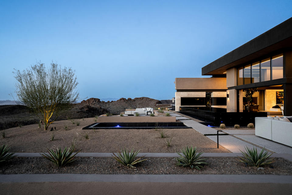 Views from the back of Oscar De La Hoya's house in Las Vegas.