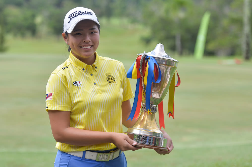 Winnie Ng won her second Selangor Amateur Open in a playoff. —&nbsp;Picture by Mukhriz Hazim