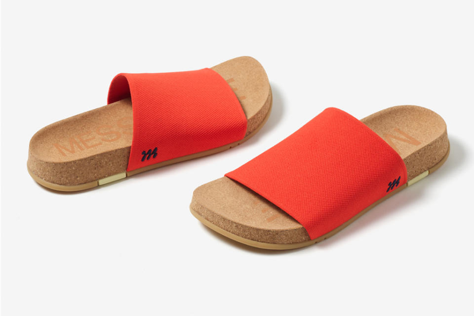 Message’s Shaw sandal in vermillion colorway. - Credit: Courtesy of Message