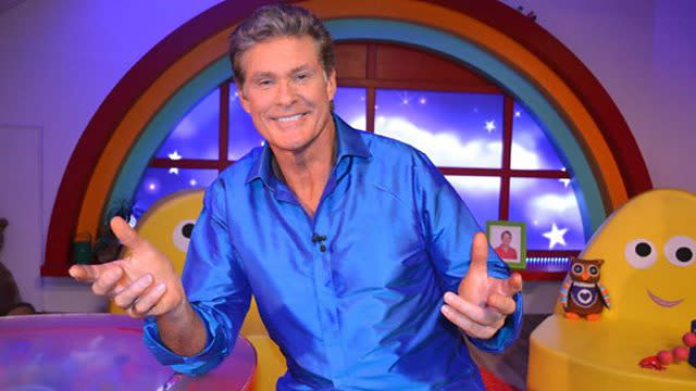 Getting The Hoff to ‘brum brum’ is one of Claire’s biggest achievements.