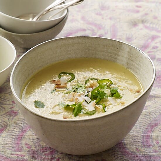 Curried Cauliflower Soup with Coconut and Chiles