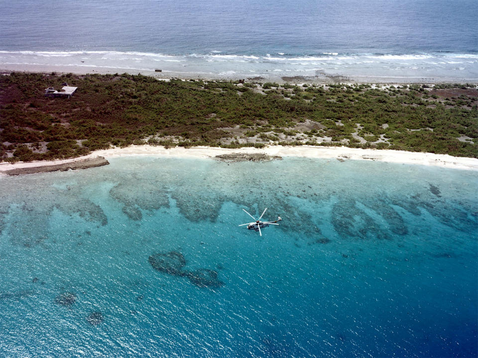 Bikini Atoll is uninhabited by people, bar a few caretakers