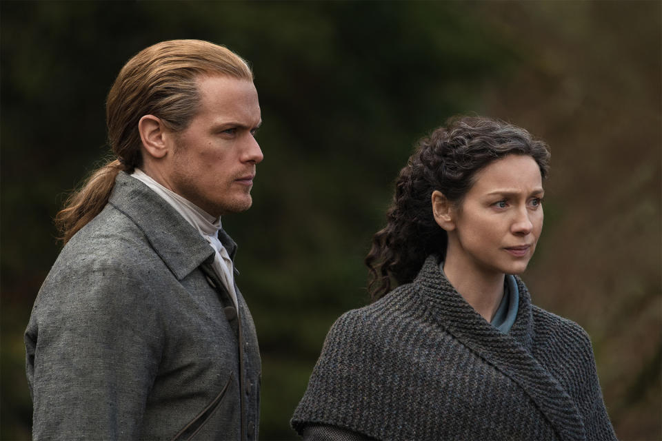 Sam Heughan and Caitriona Balfe in “Outlander.” - Credit: Courtesy of Starz/Robert Wilson