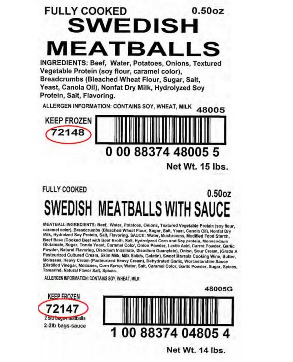 The recalled Swedish Meatballs products, made by King’s Command Foods, a Washington-based company, contain egg, milk, and/or wheat, which are known allergens. These ingredients were not declared on the products’ labels.