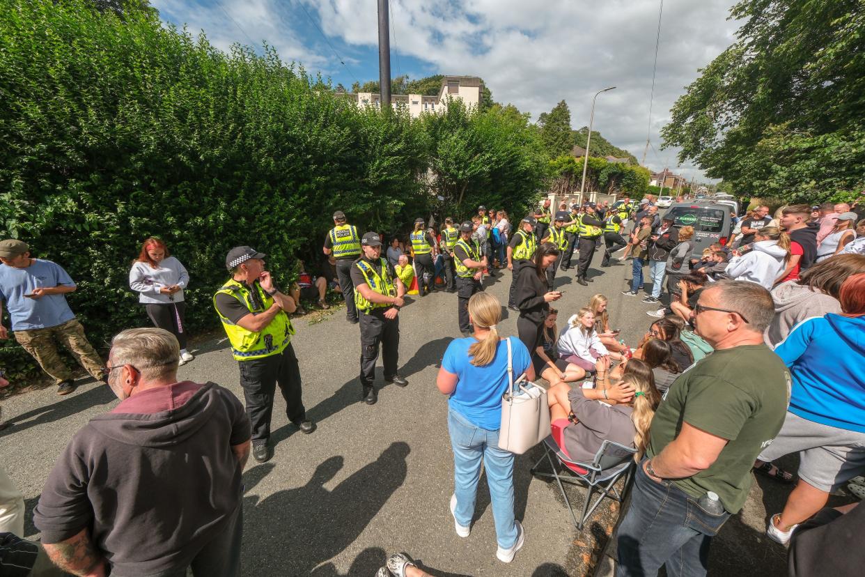 Residents blocked contractors from entering the site and there are currently around 10 private security staff inside that are unable to leave. (Shutterstock 14003235i)