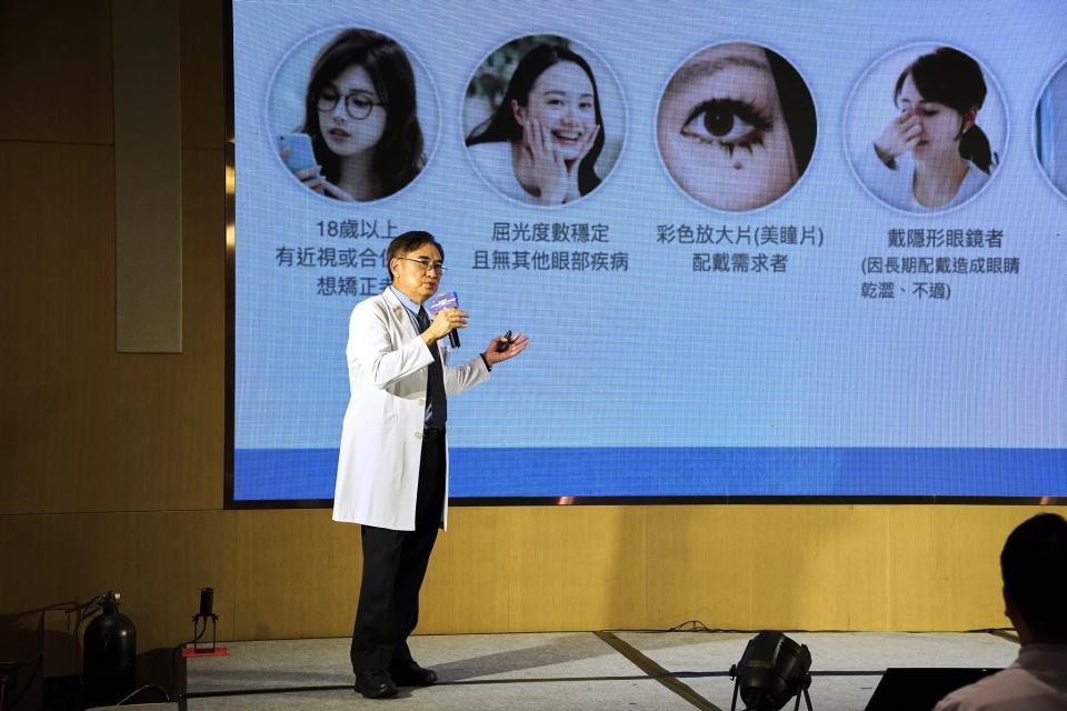 ▲院長謝宏義醫師表示，新型SMILE Pro全飛秒保留微創特性，降低術後乾眼不適狀況。（圖／記者莊全成攝）