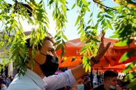 Canada's Prime Minister Justin Trudeau campaigns in Trois-Rivieres, Quebec