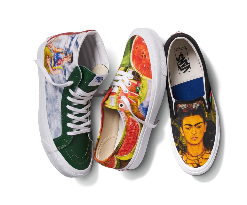 The three styles in the Vault by Vans x Frida Kahlo collection (Vans)