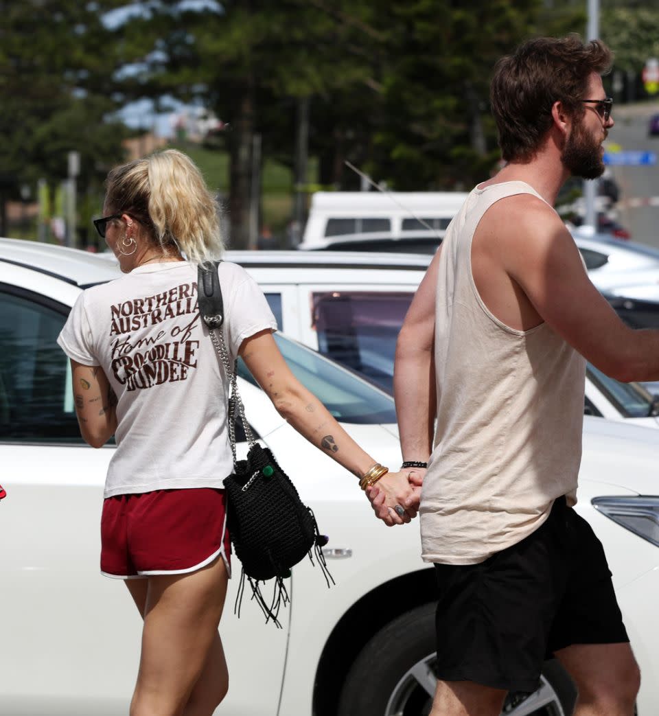 There's no denying they look super loved-up right now, being spotted strolling hand-in-hand. Source: Getty