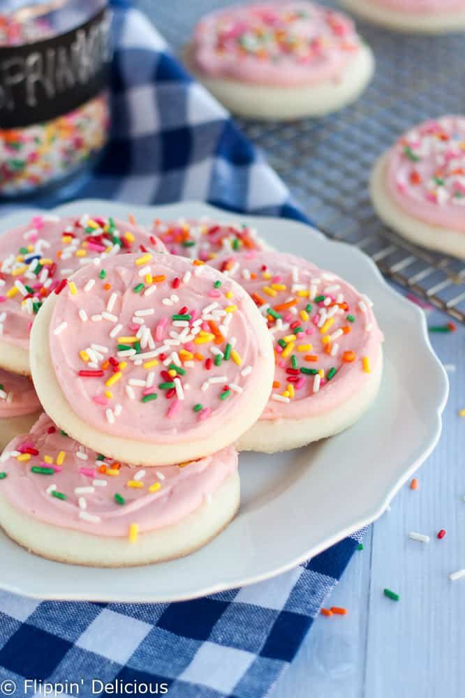 Gluten-Free Soft Frosted Sugar Cookies