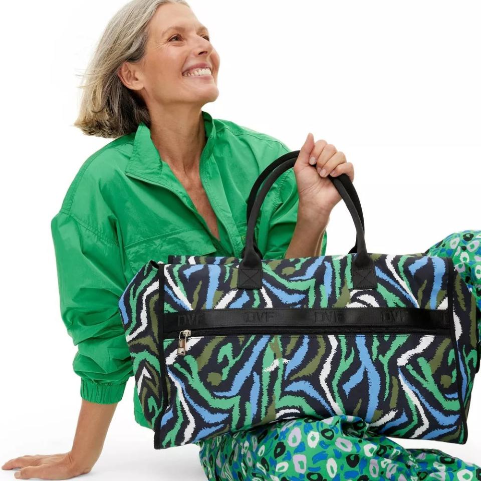 Disco Zebra Green Weekender Bag