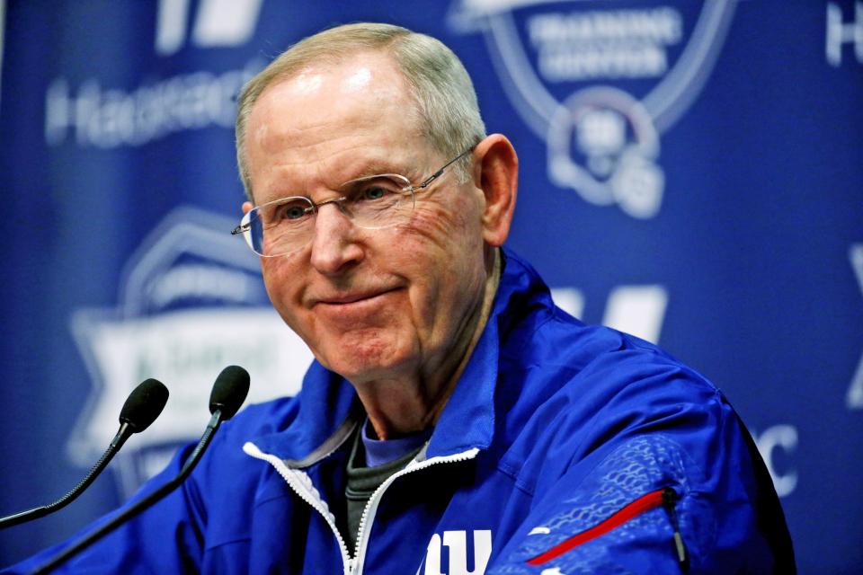 Tom Coughlin and the Jacksonville Jaguars reportedly are interested in a reunion. (AP)