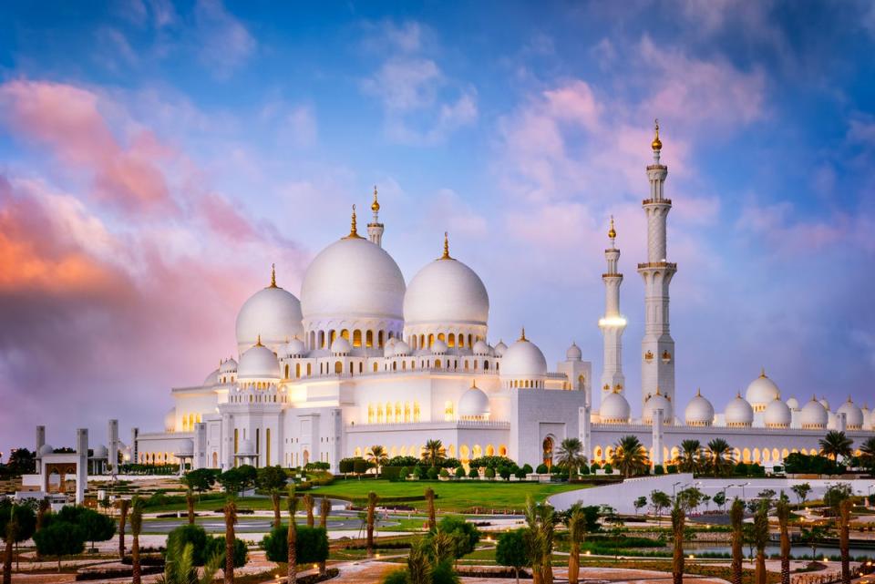 The Sheikh Zayed Grand Mosque is an icon of the city (Getty Images)