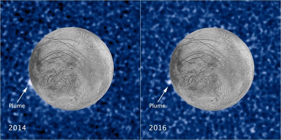 Giant Water Plume Detected Again on Jupiter Moon Europa