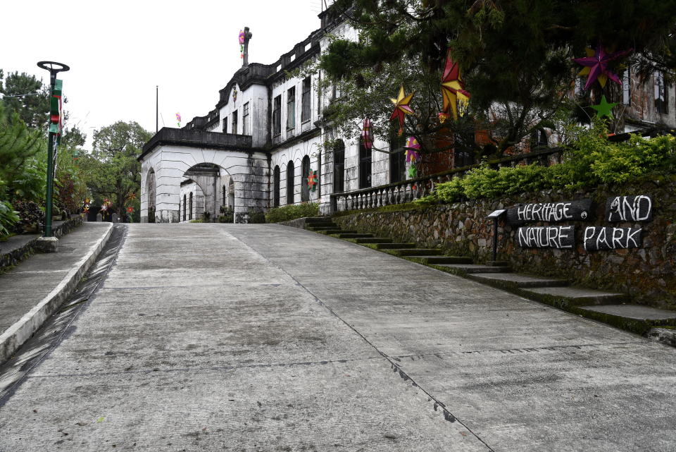 FILE PHOTO: The Dominican Hill Retreat House or Diplomat Hotel, an abandoned structure and a reportedly haunted place at top Dominican Hill, Baguio City, Philippines, December 13, 2017. (Photo: Getty Images)