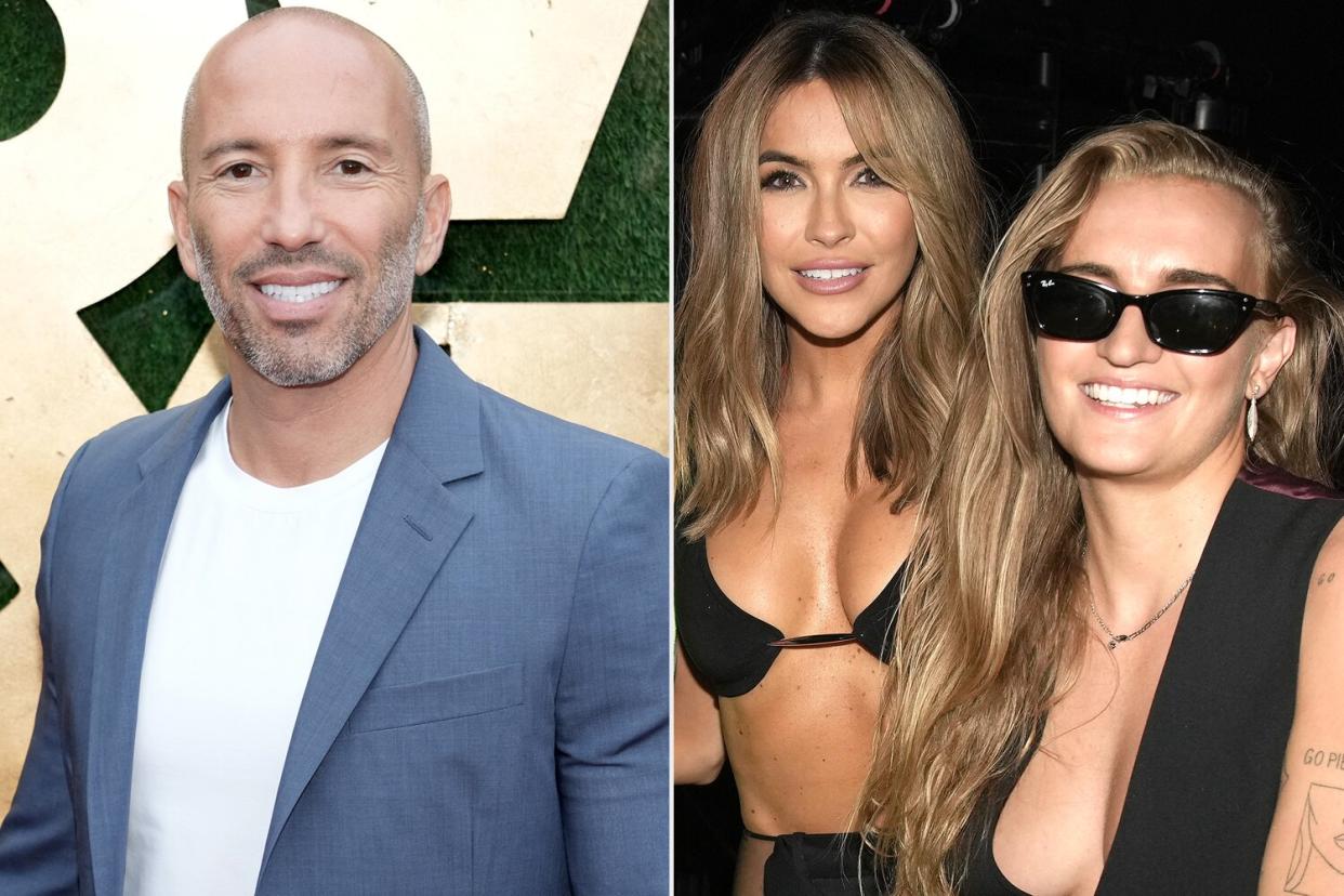 Jason Oppenheim attends the 2022 MTV Movie &amp; TV Awards: UNSCRIPTED at Barker Hangar in Santa Monica, California and broadcast on June 5, 2022. Chrishell Stause, and G Flip attend the 2022 MTV Movie &amp; TV Awards