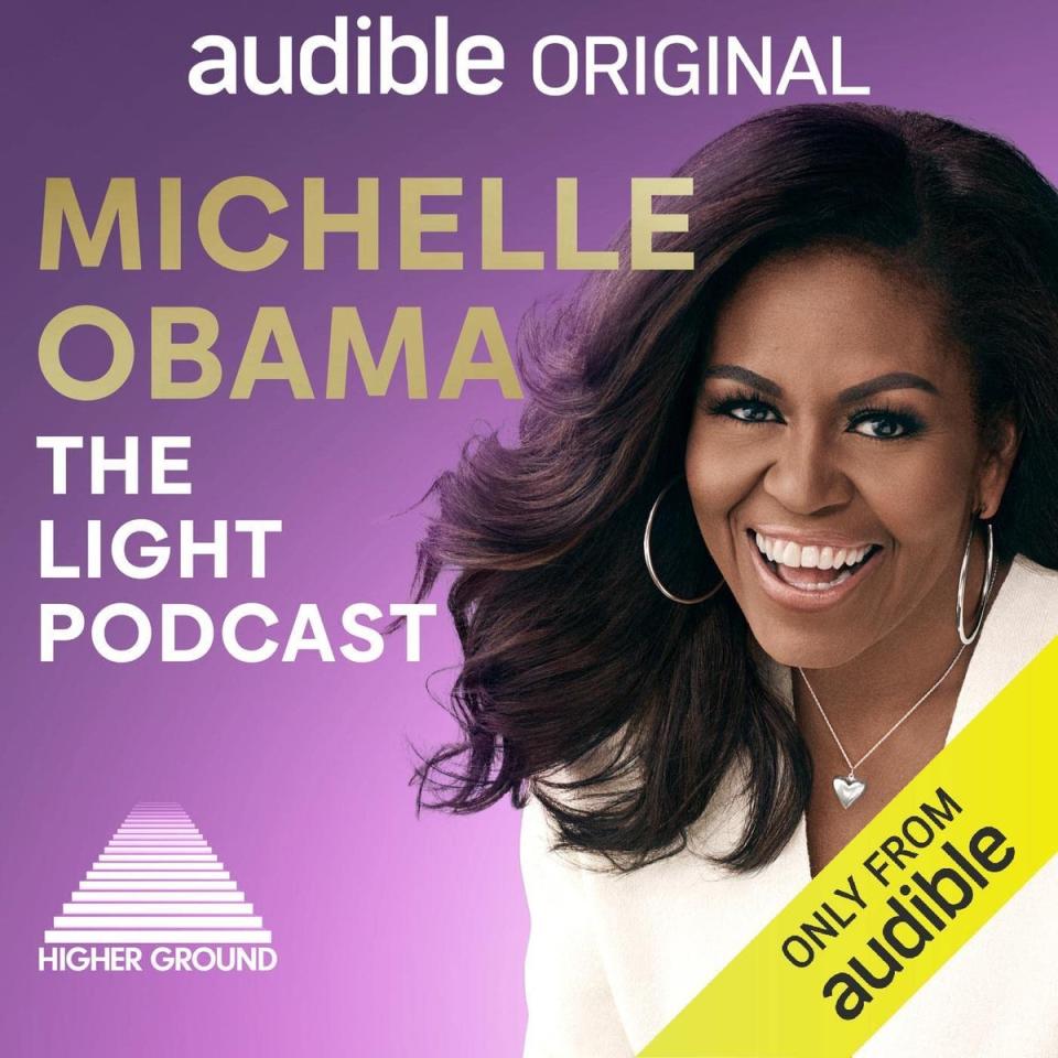 Michelle Obama’s new The Light Podcast will feature conversations with the likes of Oprah Winfrey and David Letterman (Audible)