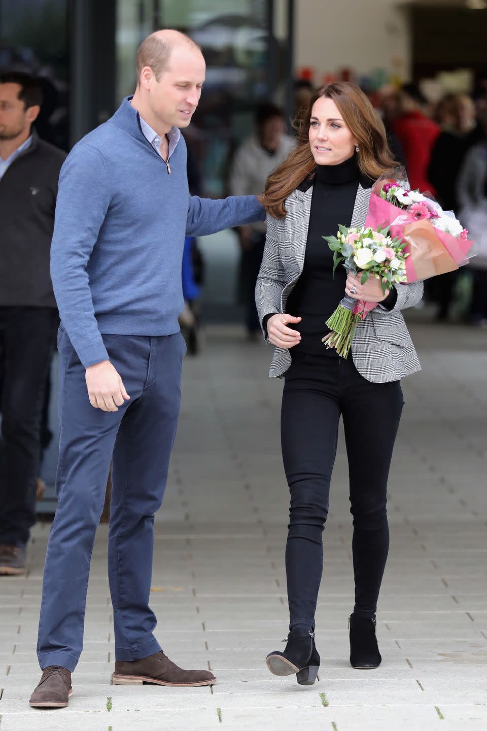 <p>The Duke of Cambridge put a loving arm around his wife during a visit to Coach Core Essex, October 2018.</p>