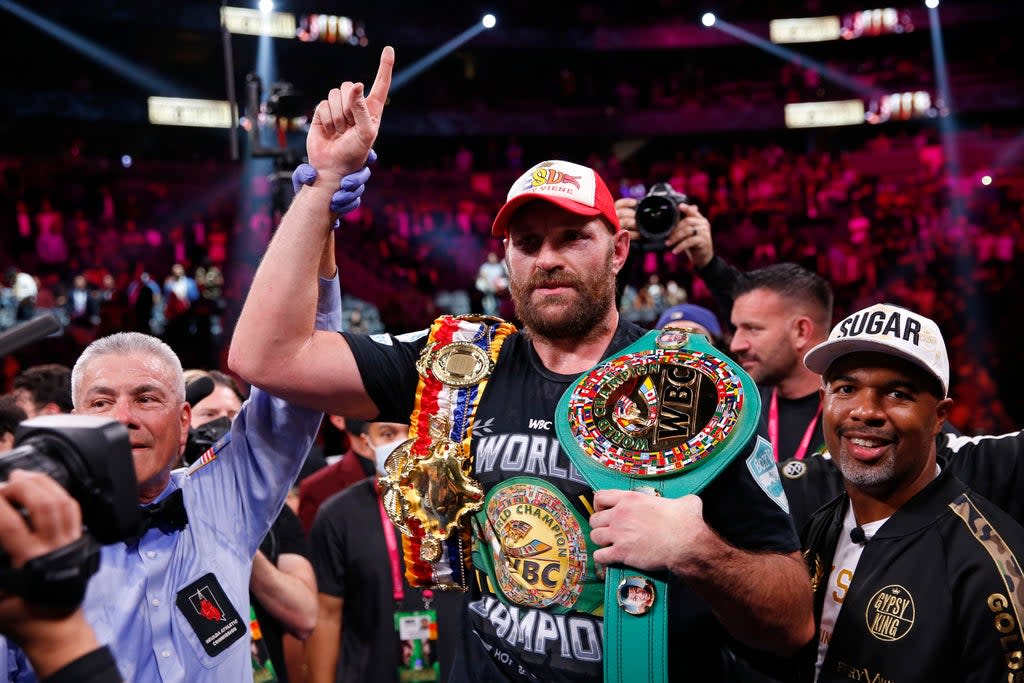 Tyson Fury declared himself the best heavyweight of his era after his win over Deontay Wilder (AP)