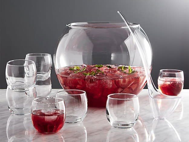 Glass Punch Bowl