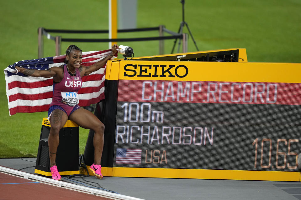 Sha’Carri Richardson caps comeback by winning 100meter title at worlds