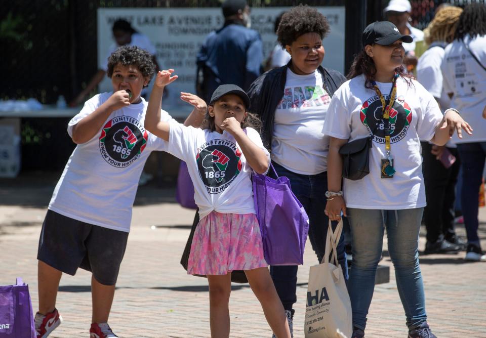 A scene from the 2022 Juneteenth celebration at Midtown Commons Park in Neptune.