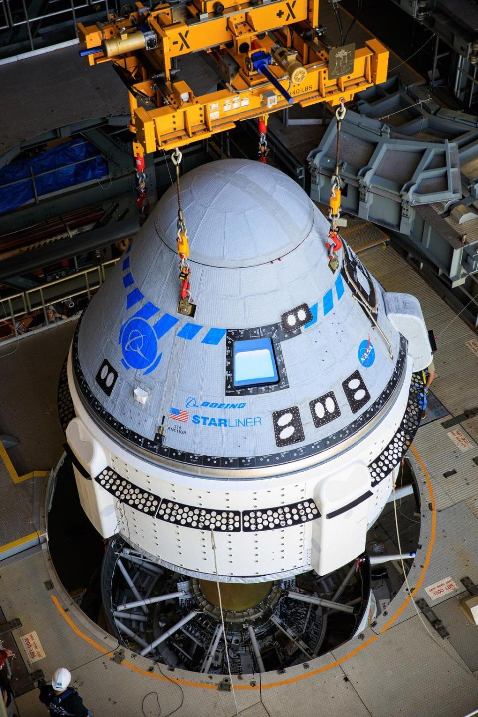 Starliner capsule set for launch to the ISS (Nasa/Frank Michaux)