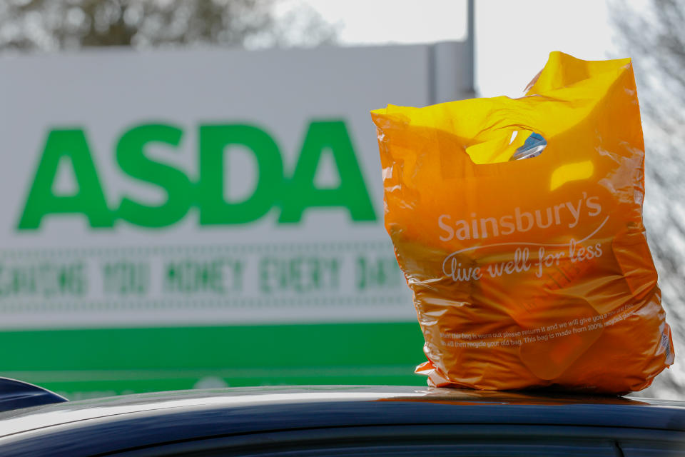 The Competition and Markets Authority said Asda-Sainsbury’s merger would lead to price rises and reduction of choice for consumers. Photo: Luke MacGregor/Bloomberg/Getty