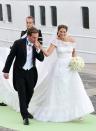 <p>After meeting in New York City, Princess Madeleine of Sweden married American-British financier Christopher O'Neill at the Royal Chapel of Stockholm Palace in 2013.</p>