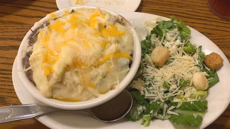 Shepherd's pie side salad