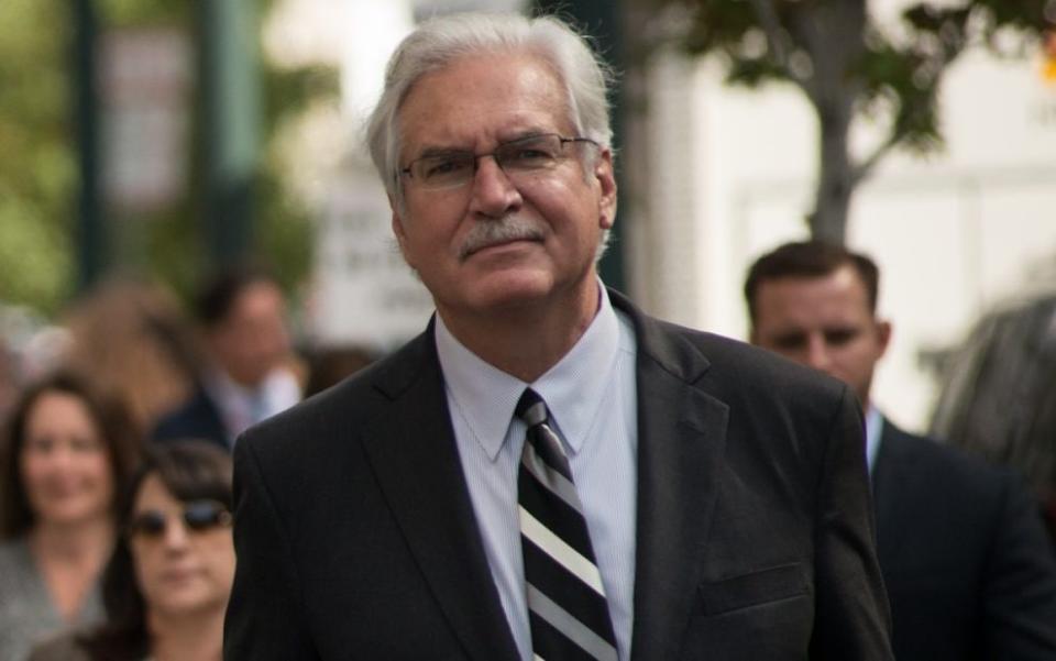 Jay Schaudies exiting the courthouse during the civil case for Taylor Swift vs David Mueller in 2017 - Theo Stroomer/Getty Images