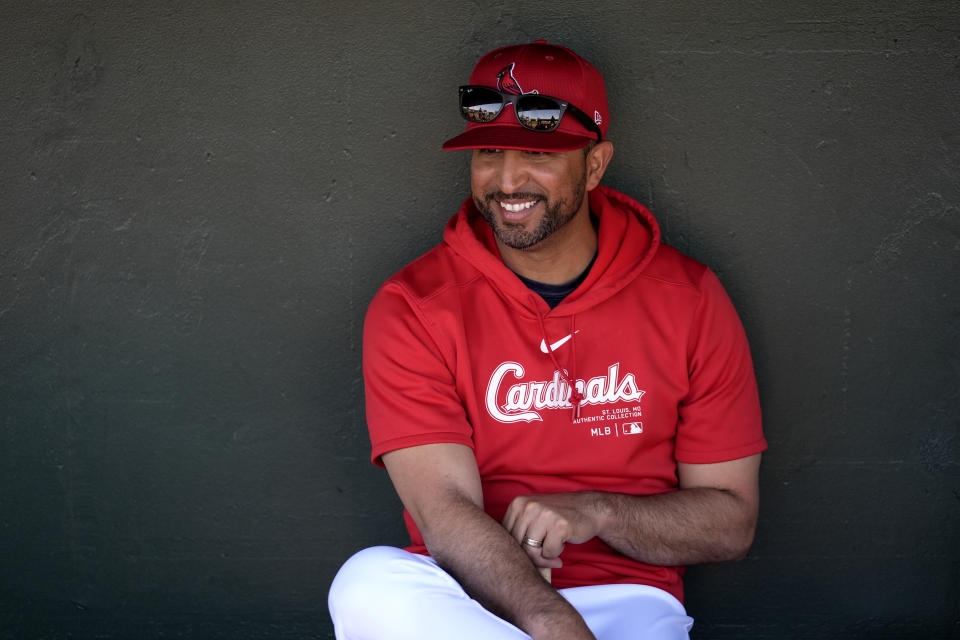 On Friday, St. Louis Cardinals manager Oliver Marmol has received a two-year contract extension, the Cardinals announced.  (AP Photo/Jeff Roberson)