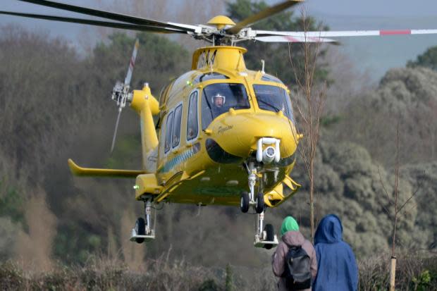 Dorset Air Ambulance.Picture: Finnbarr Webster.