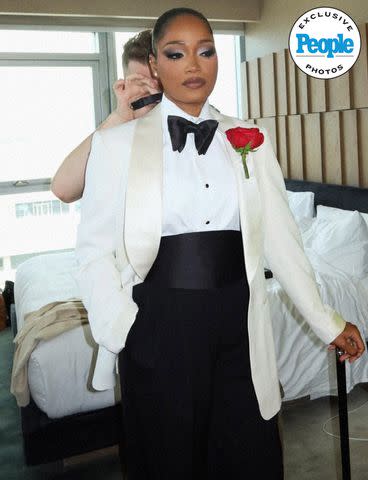 <p>Kenya Rucker</p> Keke Palmer getting ready for the NAACP Image Awards