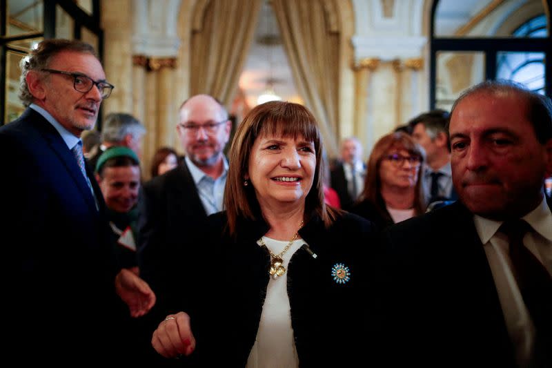 FILE PHOTO: Argentina's presidential candidates attend a business event in Buenos Aires