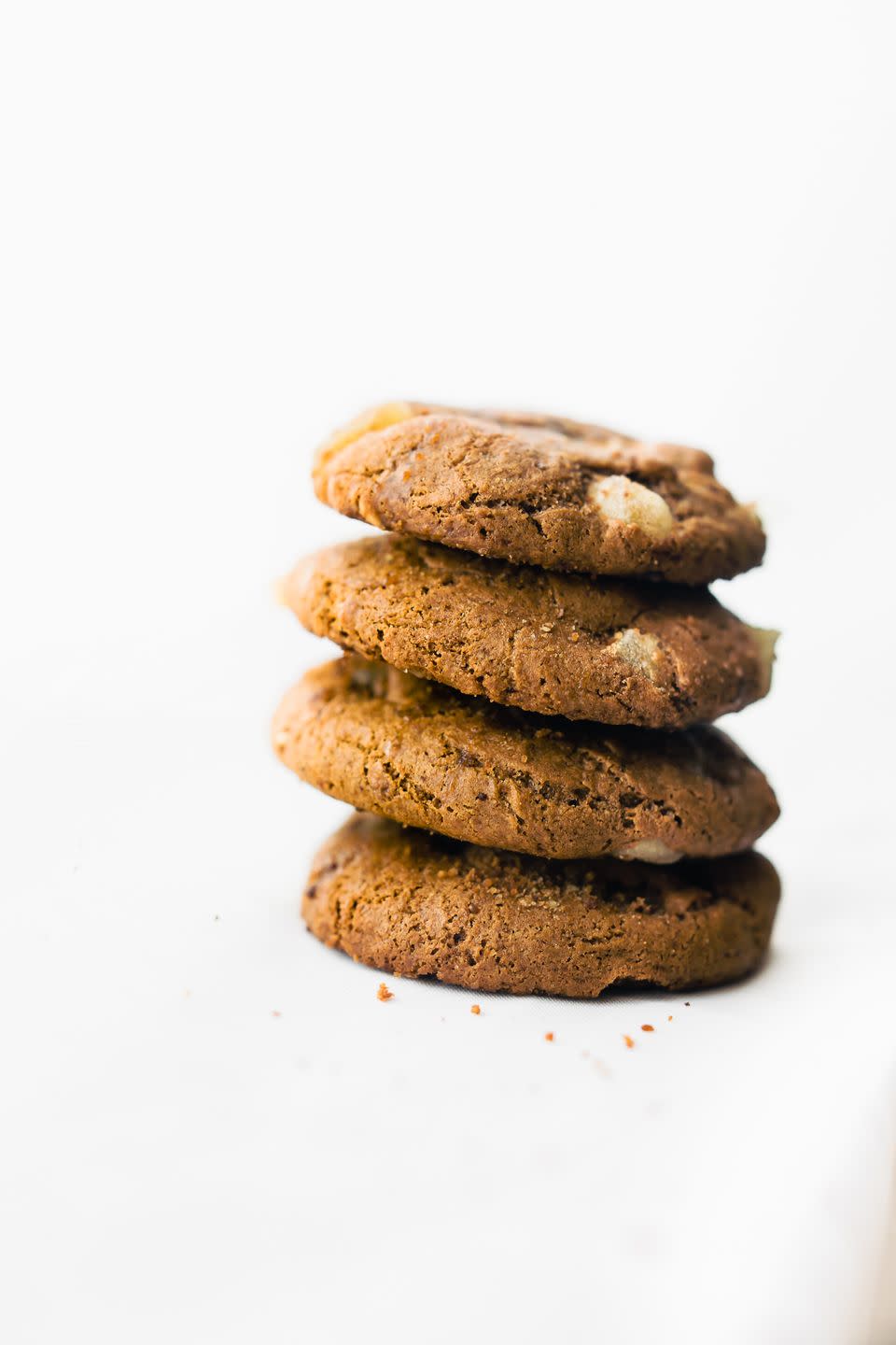 Flourless Candied Ginger Molasses Cookies