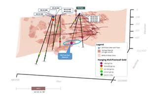 Minto B Shear Zone in the Hanging Wall of the Surluga Deposit