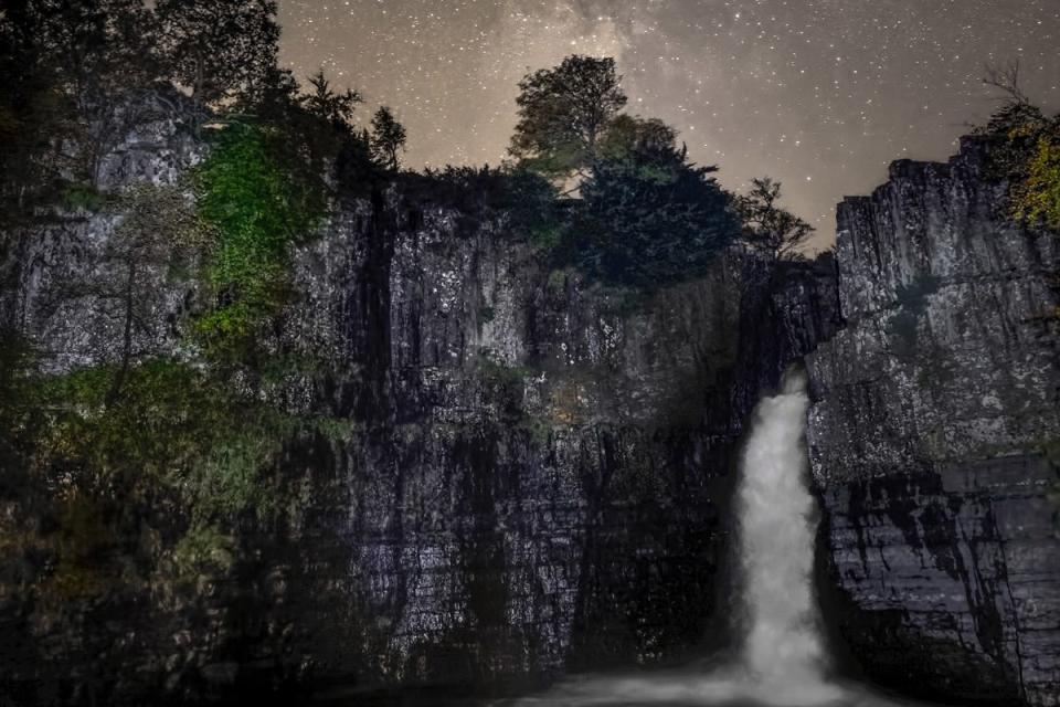 8) Stargaze at a waterfall in County Durham