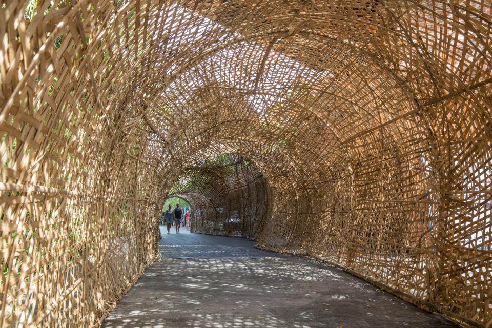 Lamb wasn’t the only designer to be inspired by bamboo. Here, Nano Uhero’s tunnel.