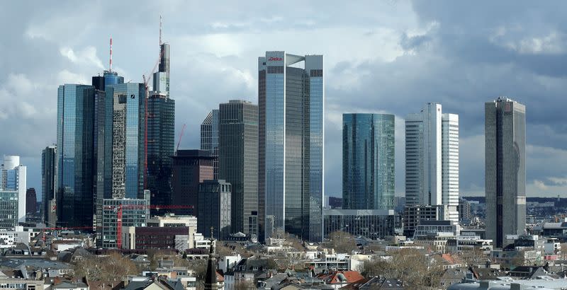 FILE PHOTO: Banks in Frankfurt's financial district, Germany