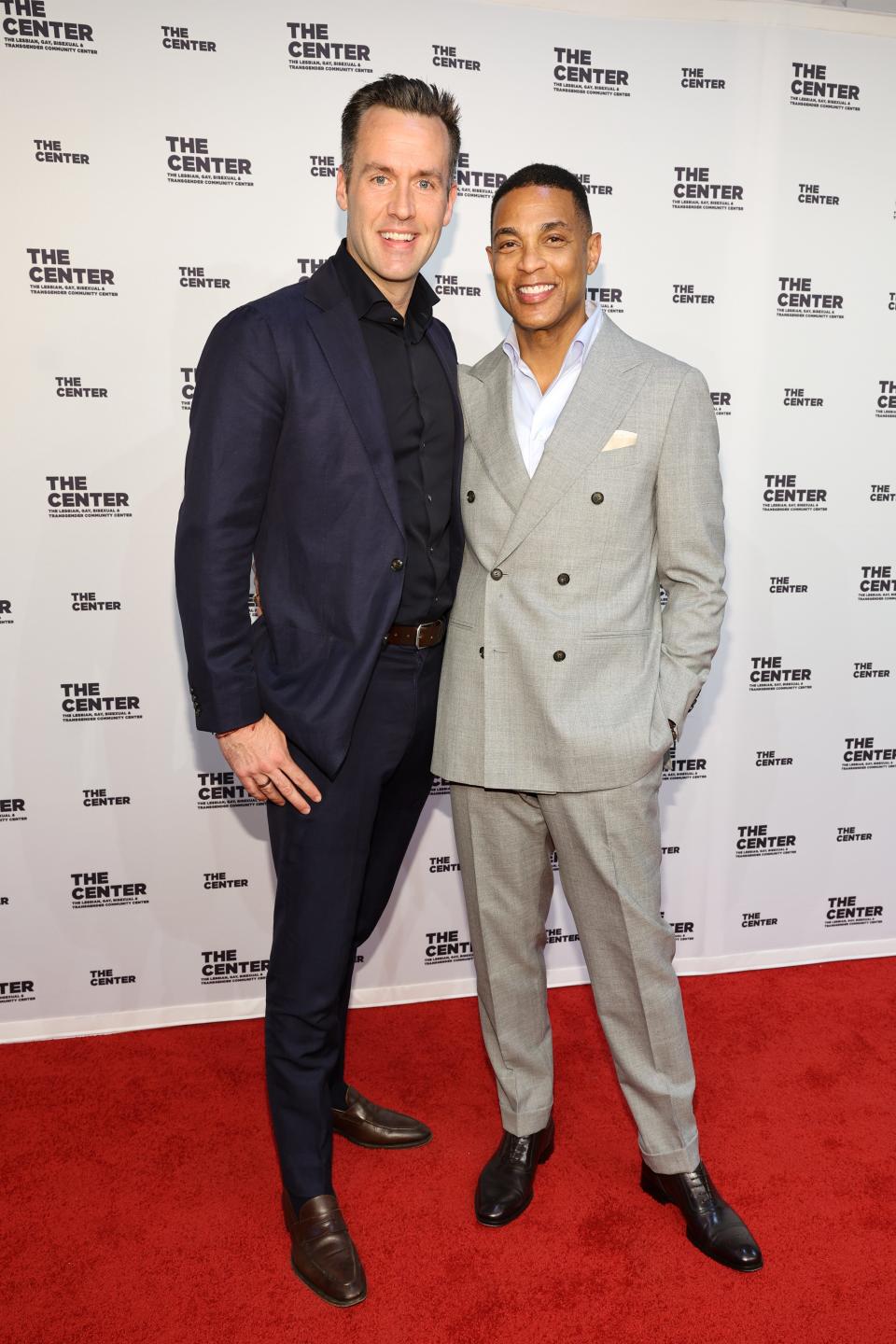 Tim Malone and Don Lemon attend the 2023 Center Dinner at Cipriani Wall Street on April 13, 2023 in New York City.