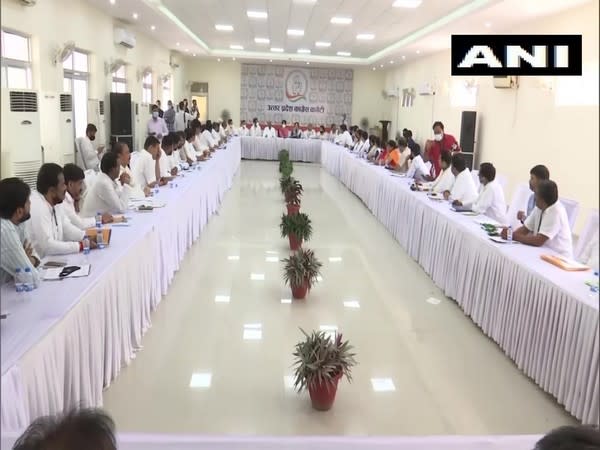 Congress election panel meeting in Lucknow (Photo/ANI)