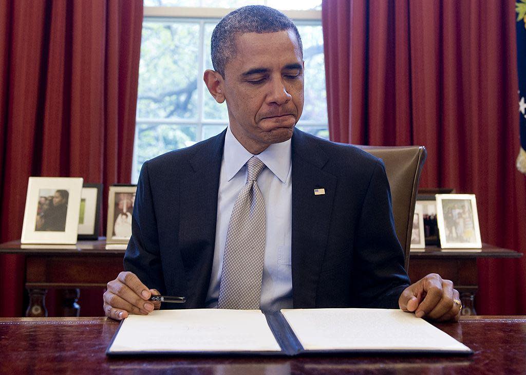 Obama reading: Getty