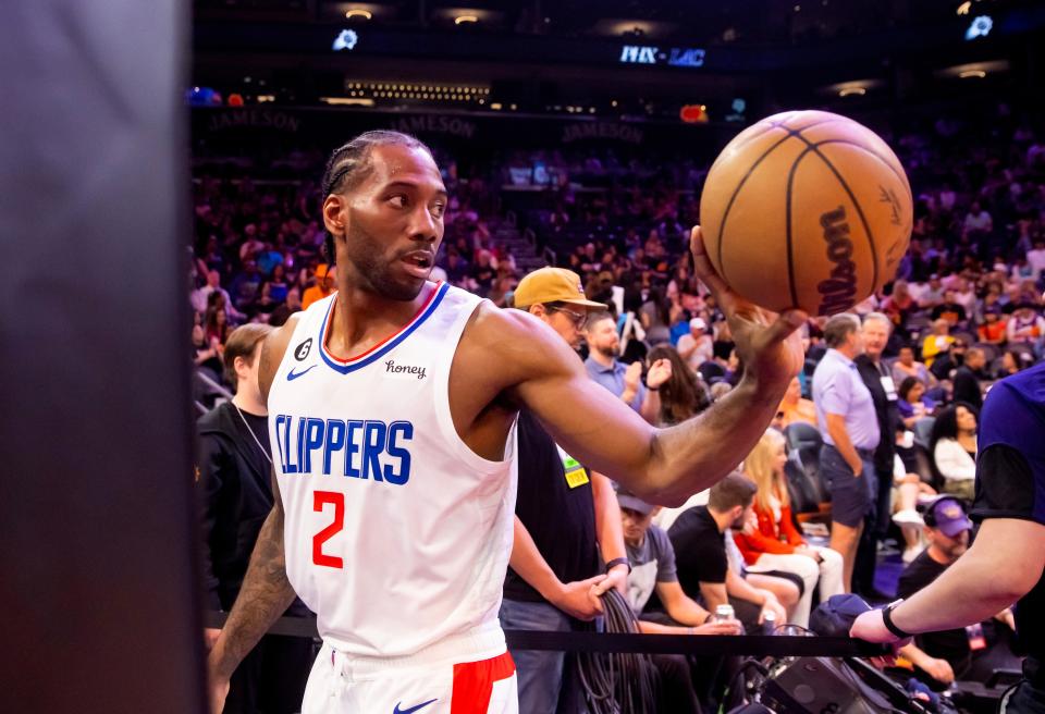 Los Angeles Clippers forward Kawhi Leonard only played the first two games of the series against the Phoenix Suns.