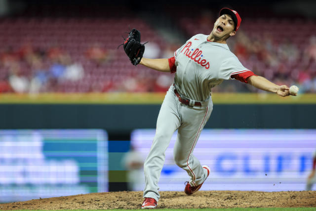 Photos of Philadelphia Phillies against the Cincinnati Reds