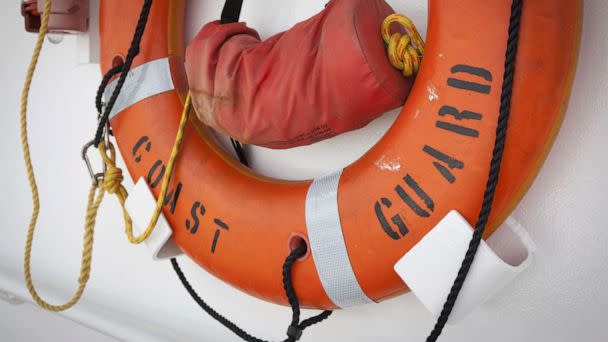 PHOTO: An orange life preserver is mounted to the wall of a United States Coast Guard boat in a stock image, May 24, 2015. (STOCK IMAGE/Glynnis Jones/Shutterstock)