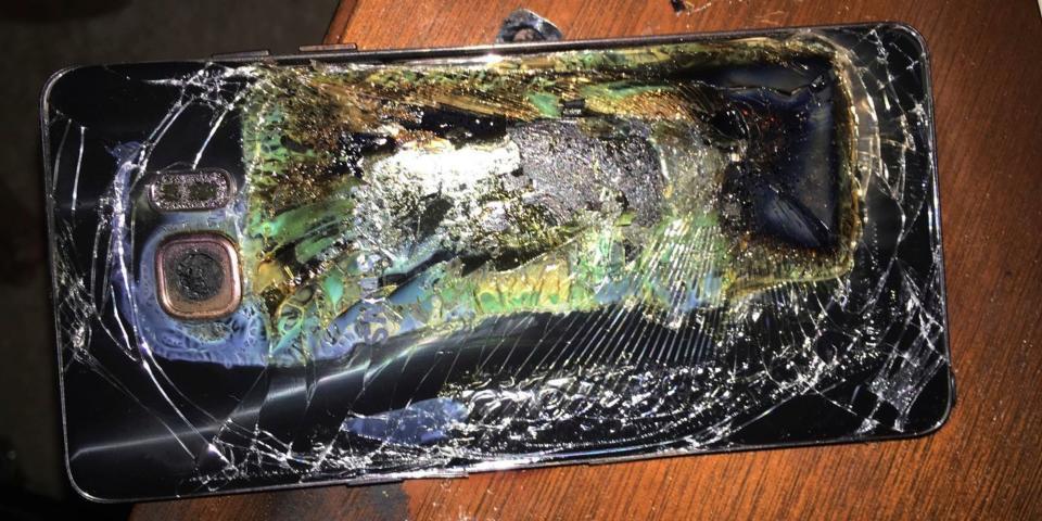 samsung galaxy note 7 exploded