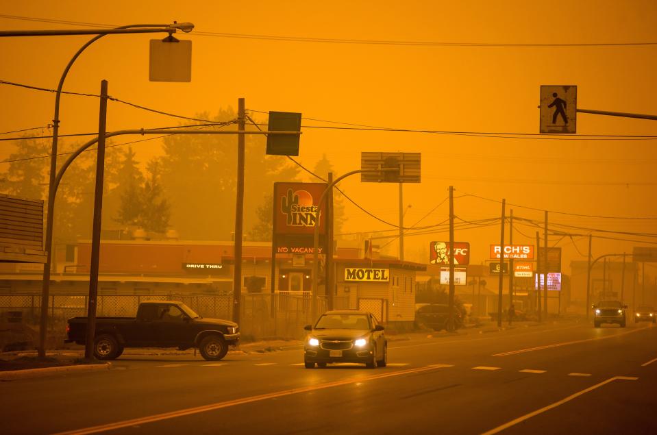 PHOTOS: B.C. wildfires choke western Canada in smoke